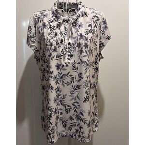 Karl Lagerfield Paris Ladies Large 36 X 25 Covered Buttons Tie At Neck